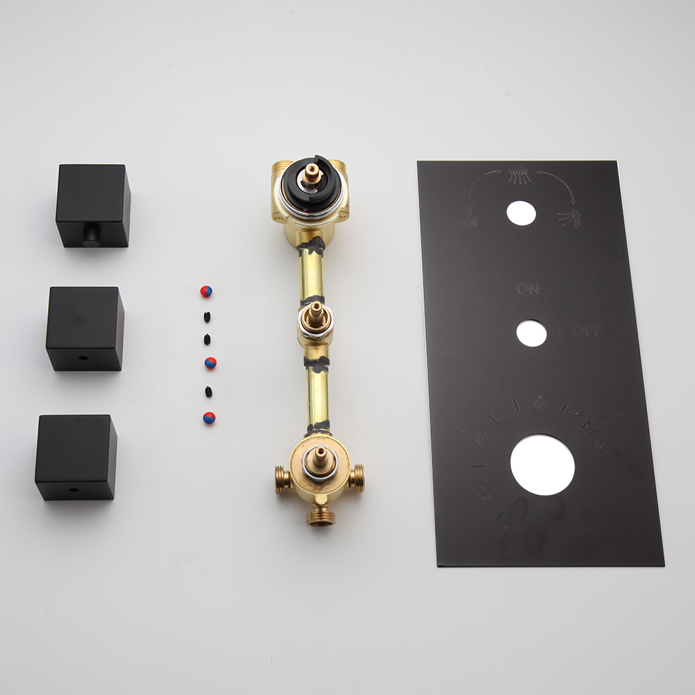 ZAPPO Matzwart thermostatisch  - Concealed Thermostatic Shower System Set recensie en prijs