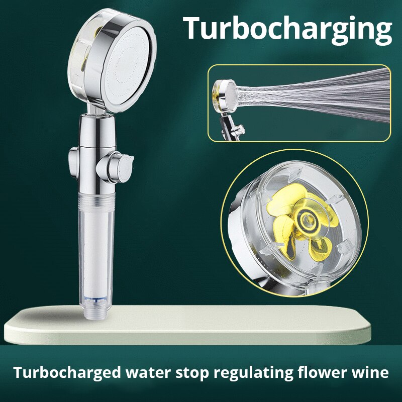 Nieuwe propeller aangedreven d - Handheld Shower Head High Pressure Filter recensie en prijs