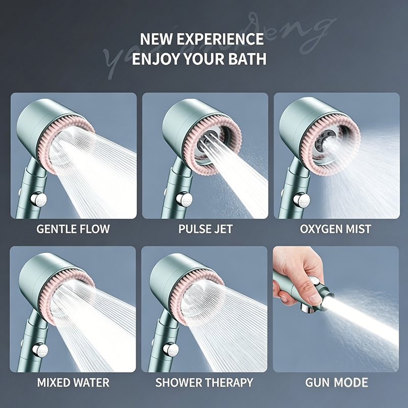 5-versnellings verstelbare han - Handheld Shower Head High Pressure Filter recensie en prijs