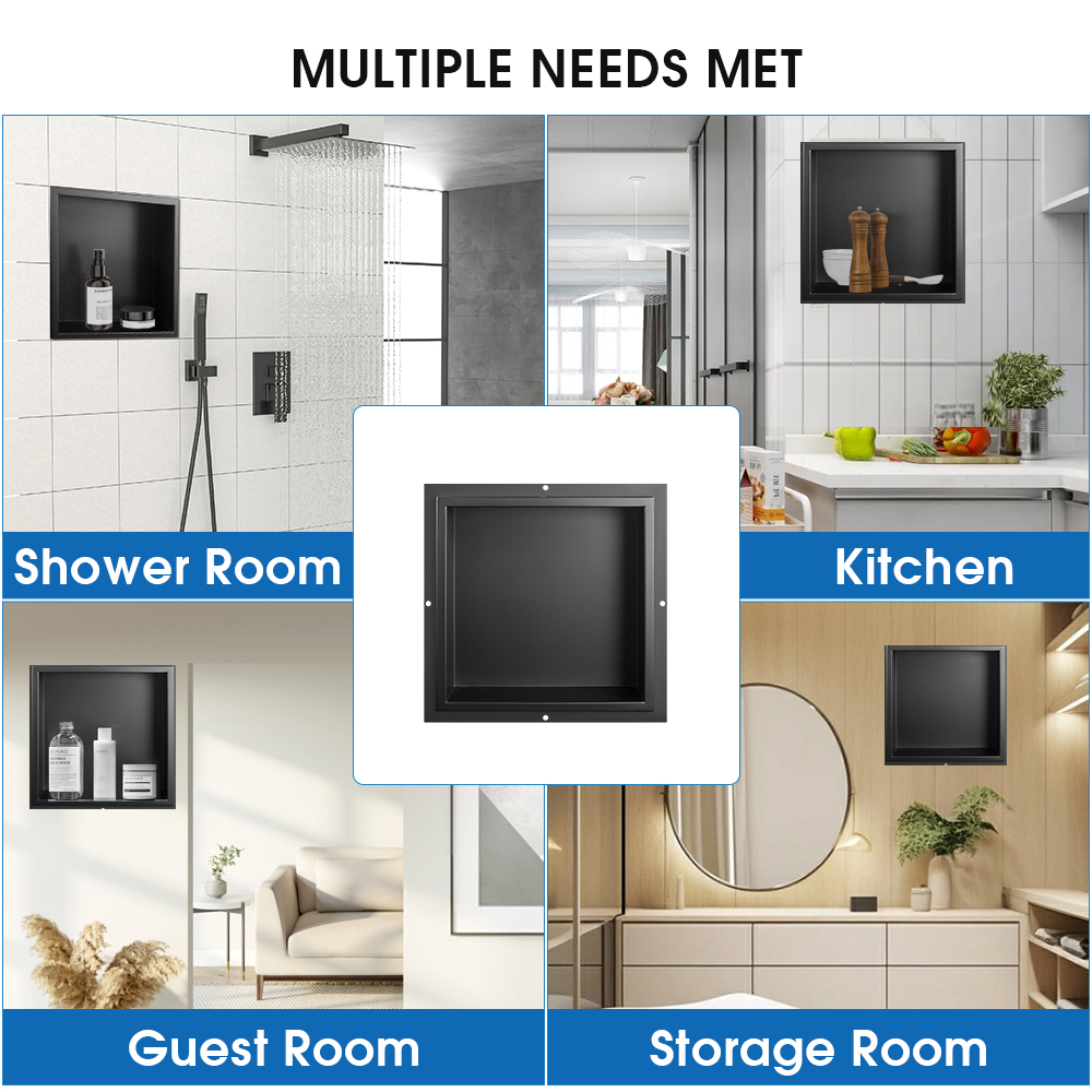 Nieuw design 304 roestvrijstal - Shower Niche Stainless Steel Recessed recensie en prijs