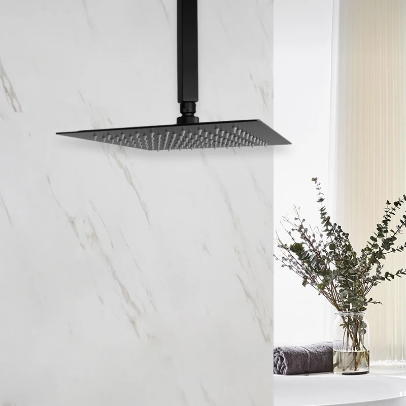 Geborsteld goudkleurig roestvr - Shower Arm Ceiling Mount Brass Chrome recensie en prijs