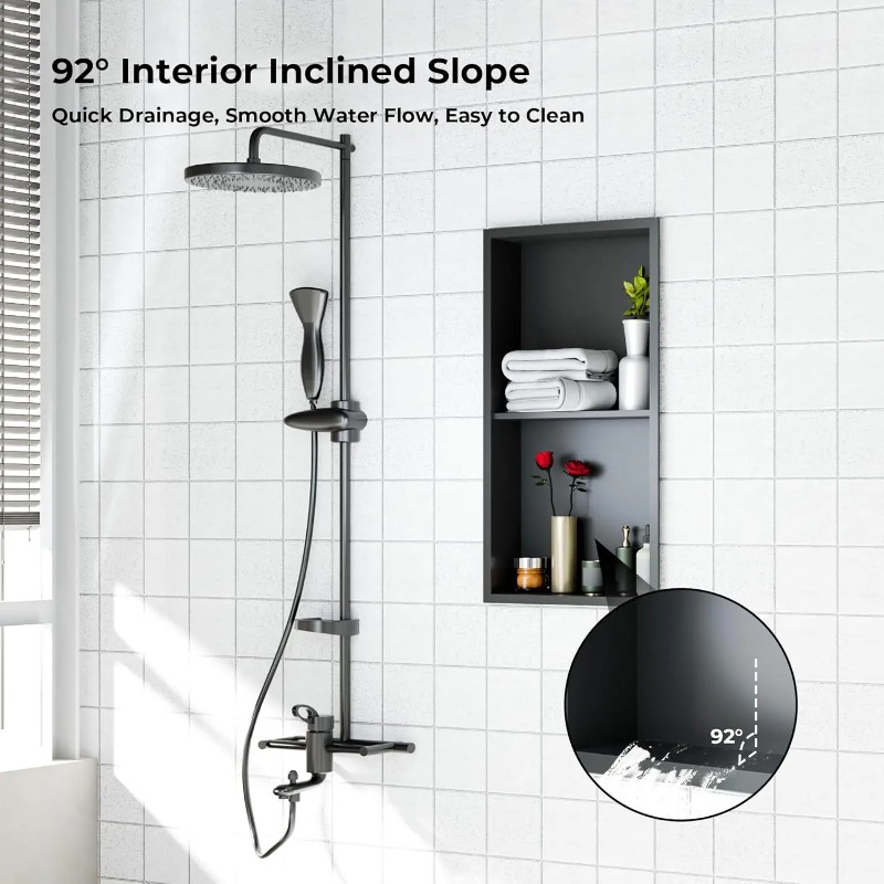 Douche-niche van roestvrij sta - Shower Niche Stainless Steel Recessed recensie en prijs