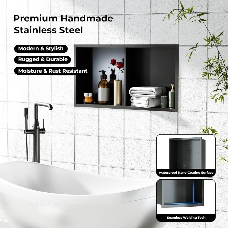 Douche-niche van roestvrij sta - Shower Niche Stainless Steel Recessed recensie en prijs