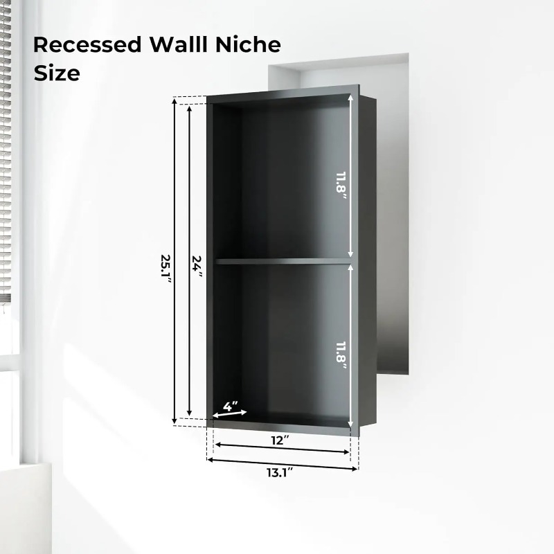 Douche-niche van roestvrij sta - Shower Niche Stainless Steel Recessed recensie en prijs