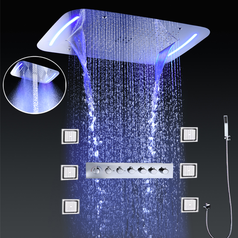 Moderne grote LED-doucheset vo - Led Rainfall Shower Head Waterfall recensie en prijs