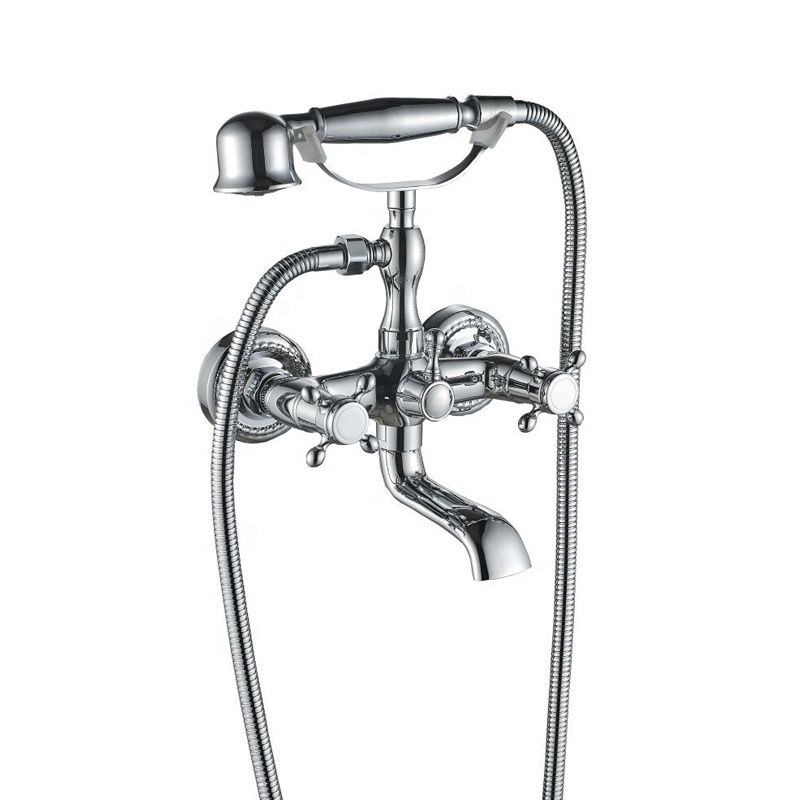 Klassieke vintage stijl dubbel - Freestanding Bathtub Filler Faucet Floor recensie en prijs