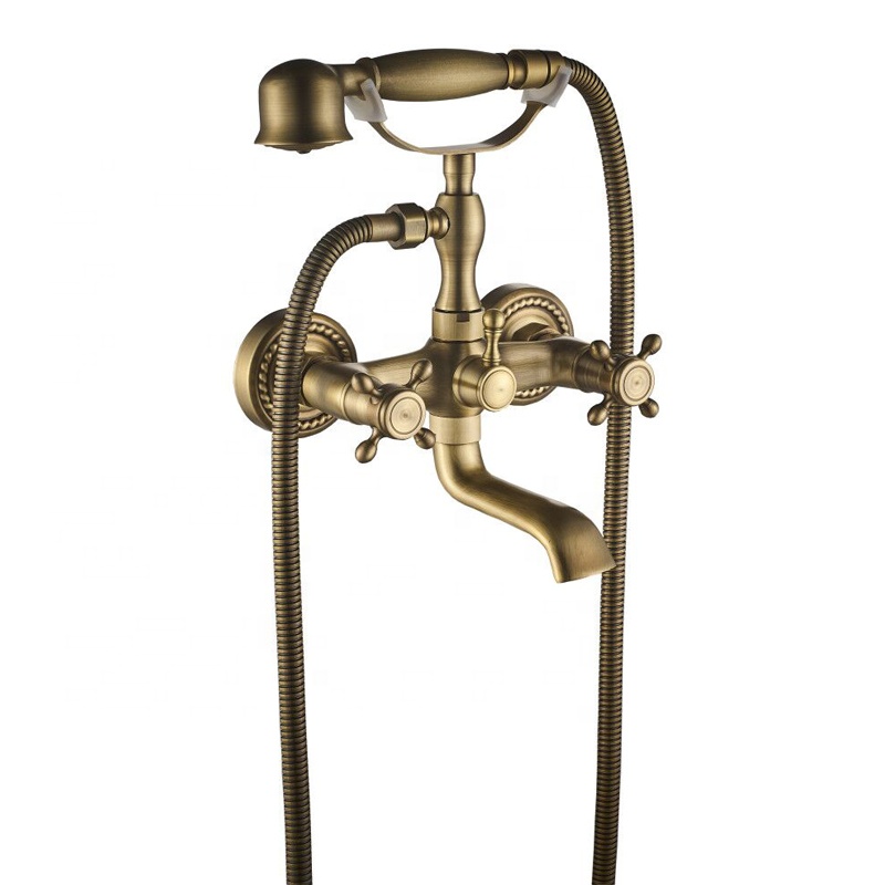 Klassieke vintage stijl dubbel - Freestanding Bathtub Filler Faucet Floor recensie en prijs