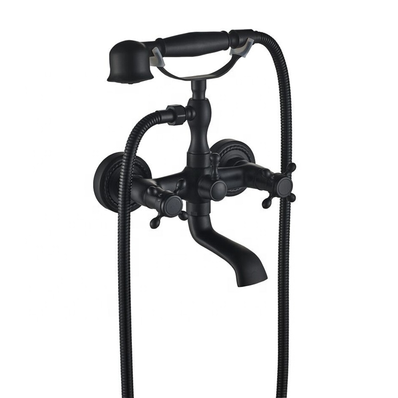 Klassieke vintage stijl dubbel - Freestanding Bathtub Filler Faucet Floor recensie en prijs