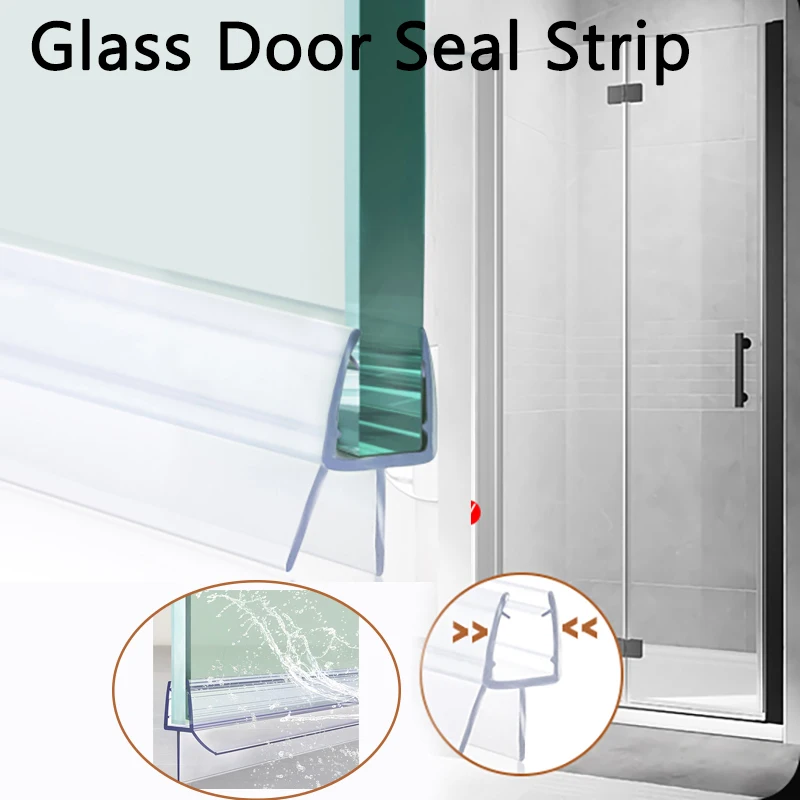 1PC 0.5/1/1.5/2M Transparante  - Shower Door Bottom Seal Strip Sweep recensie en prijs