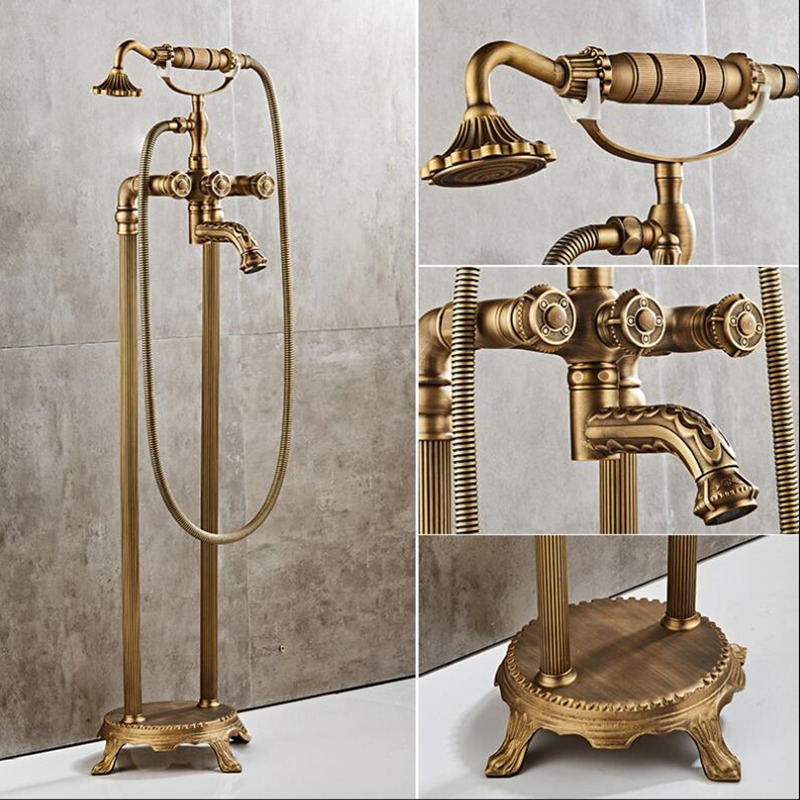 Tuqiu Vloerstaande Gesneden Ba - Freestanding Bathtub Filler Faucet Floor recensie en prijs
