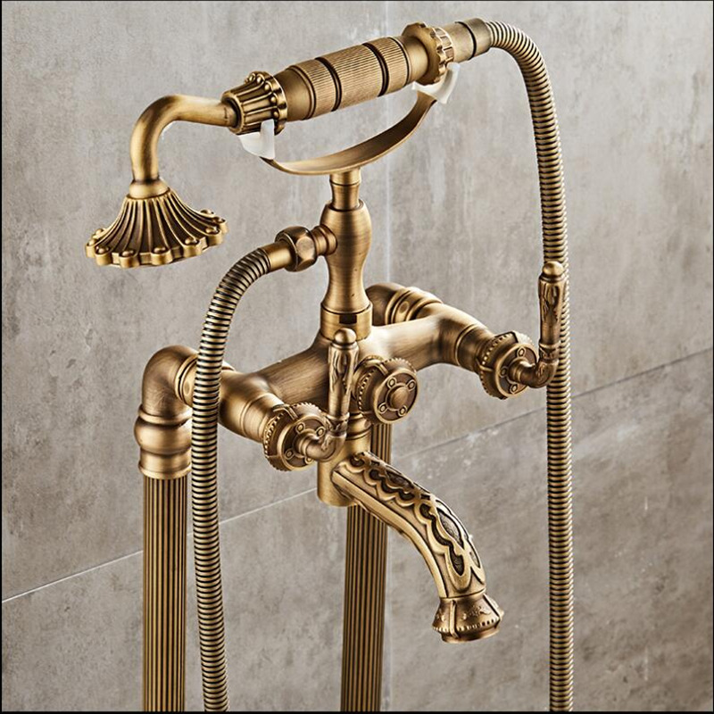 Tuqiu Vloerstaande Gesneden Ba - Freestanding Bathtub Filler Faucet Floor recensie en prijs