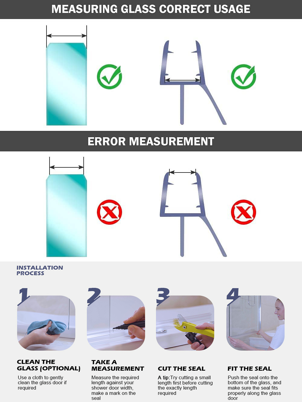 Doucheschermdeurafdichtingsstr - Shower Door Bottom Seal Strip Sweep recensie en prijs