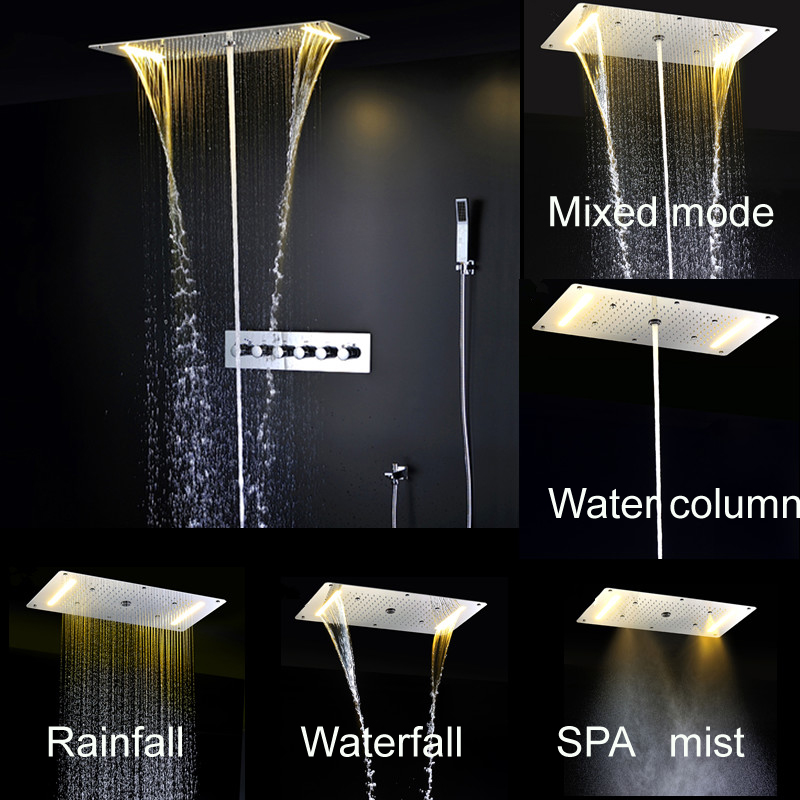 Luxe LED multifunctionele douc - Led Rainfall Shower Head Waterfall recensie en prijs