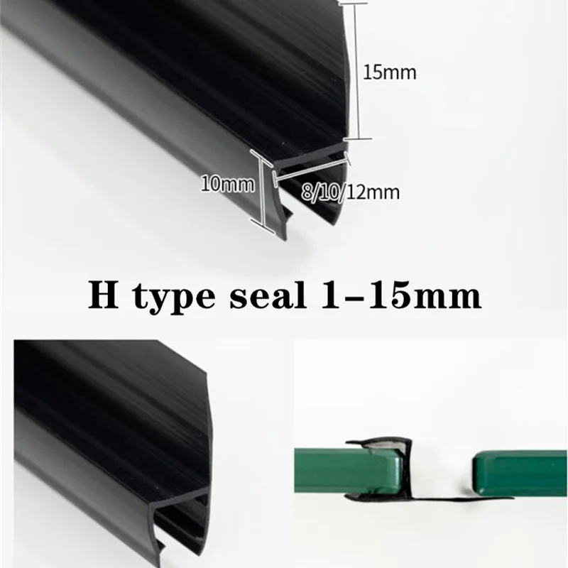 Zwarte douche scherm afdichtst - Shower Door Bottom Seal Strip Sweep recensie en prijs