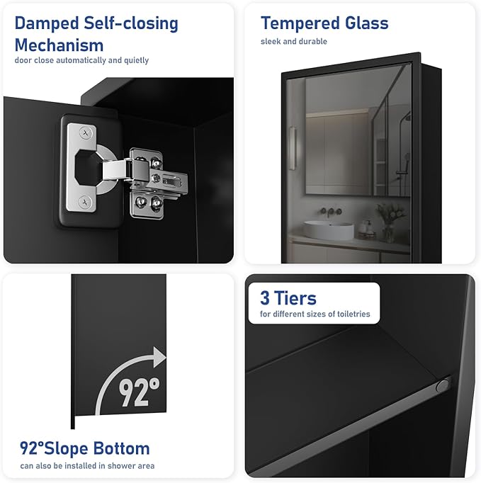 Moderne inbouw luxe badkamer d - Shower Niche Stainless Steel Recessed recensie en prijs