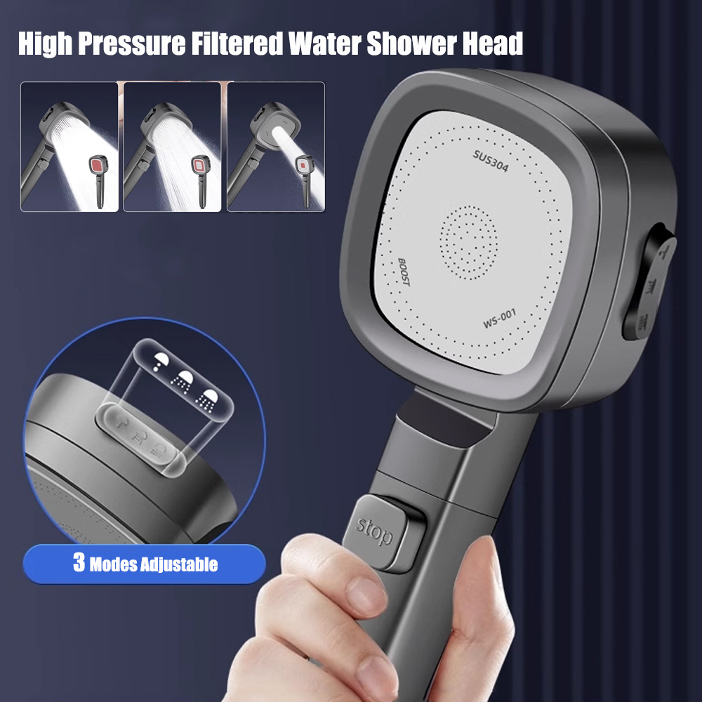 Driemodige gefilterde doucheko - Handheld Shower Head High Pressure Filter recensie en prijs