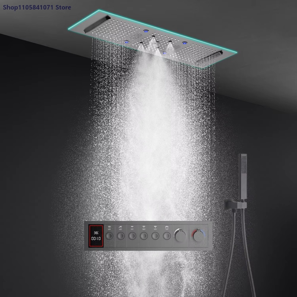 900x300mm thermostatische douc - Led Rainfall Shower Head Waterfall recensie en prijs