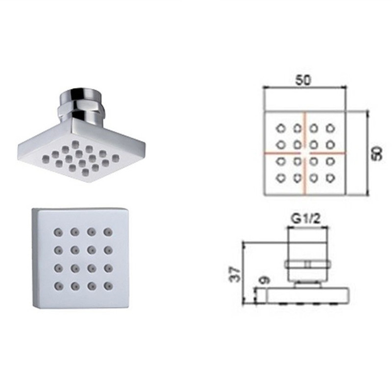Lichaam Douche Jets Badkamer M - Shower Body Jet Massage Spray Square recensie en prijs
