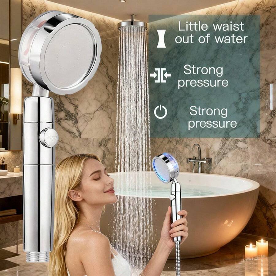 Douchekop met propeller, stopk - Handheld Shower Head High Pressure Filter recensie en prijs