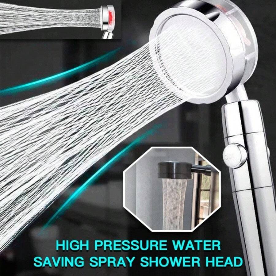 Douchekop met propeller, stopk - Handheld Shower Head High Pressure Filter recensie en prijs