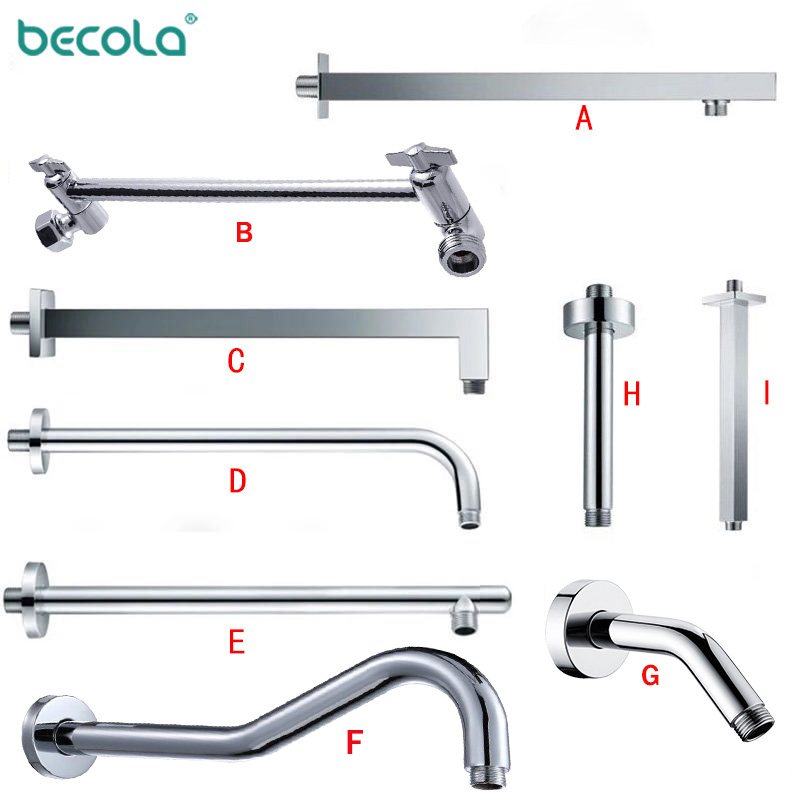 Becola Badkamer Koperen Wand D - Shower Arm Ceiling Mount Brass Chrome recensie en prijs
