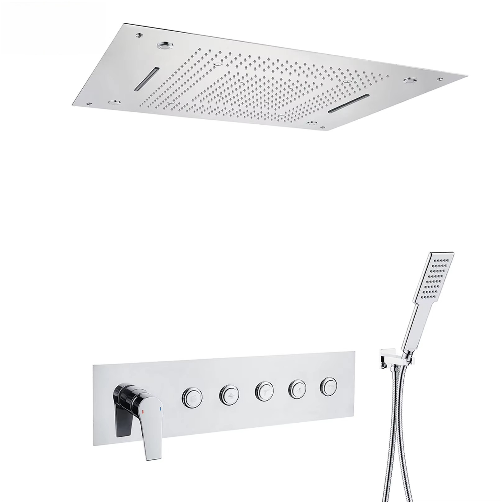 Hete Aanbieding Badkamer Warm  - Led Rainfall Shower Head Waterfall recensie en prijs