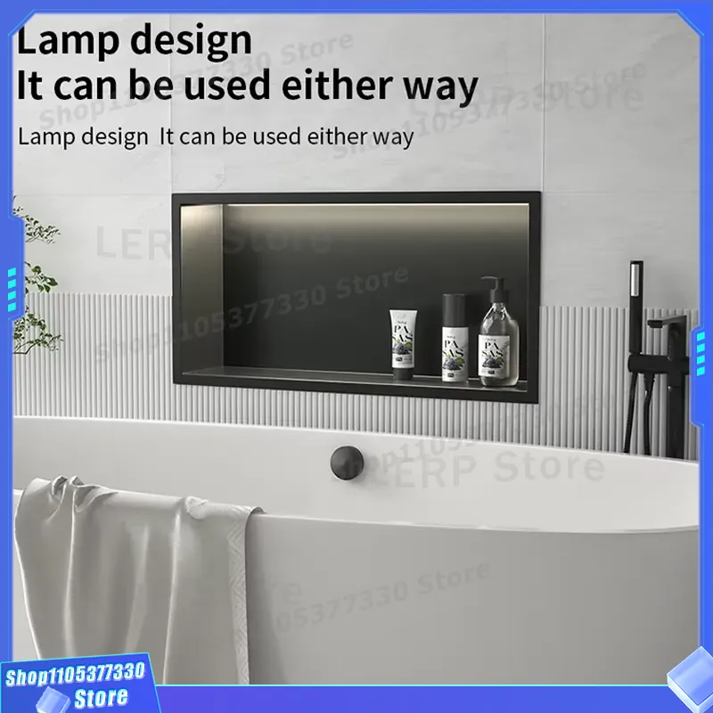 Matzwarte roestvrijstalen douc - Shower Niche Stainless Steel Recessed recensie en prijs