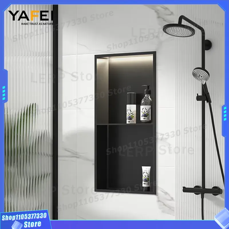 Matzwarte roestvrijstalen douc - Shower Niche Stainless Steel Recessed recensie en prijs