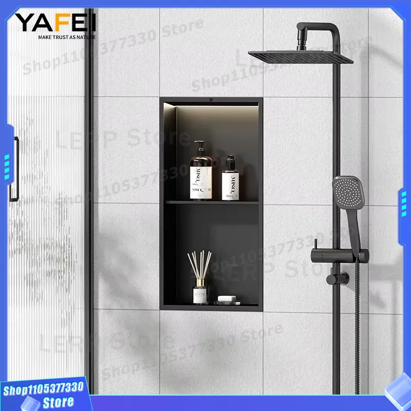 Matzwarte roestvrijstalen douc - Shower Niche Stainless Steel Recessed recensie en prijs