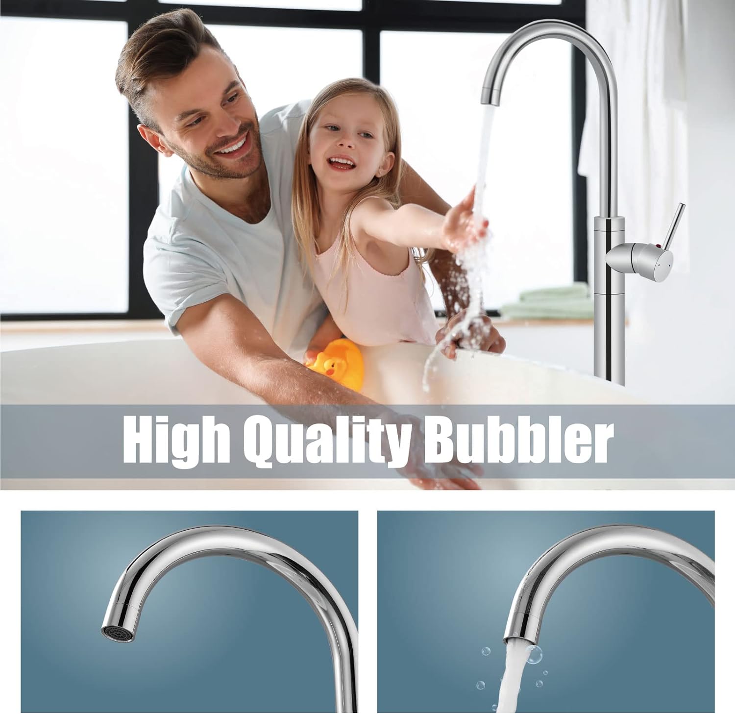 ZAPPO Vrijstaande badkuipkraan - Freestanding Bathtub Filler Faucet Floor recensie en prijs